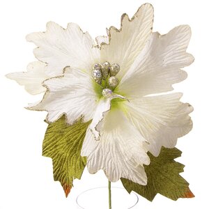 Пуансеттия на стебле Романтик 75 см белая Hogewoning фото 2