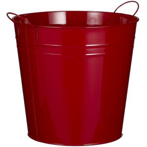 Металлическое кашпо Джои 27 см красное (Edelman, Нидерланды). Артикул: 1117469-1