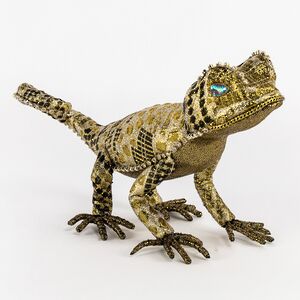 Декоративная фигура Ящерица - Ecailles de Lumiere 28 см золотая Winter Deco фото 2