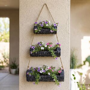 Подвесное кашпо для цветов Фальдеро 90*46 см
