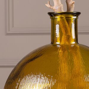 Стеклянная ваза-бутылка Gabello 42 см охровая Edelman фото 2