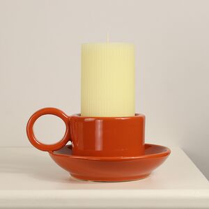 Керамический подсвечник Adelboden 18 см оранжевый Edelman фото 4