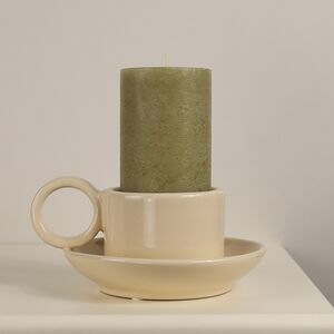 Керамический подсвечник Adelboden 18 см кремовый Edelman фото 5