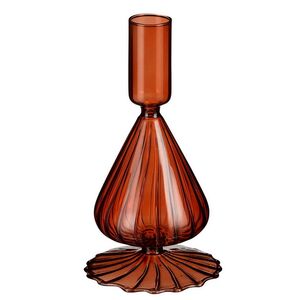 Стеклянный подсвечник Guarani Refinado 16 см оранжевый (Edelman, Нидерланды). Артикул: 1146704