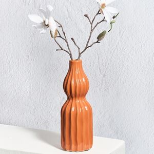 Керамическая ваза Сиракьюс 20 см оранжевая
