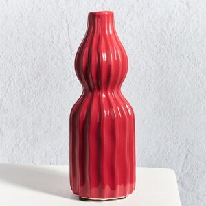 Керамическая ваза Сиракьюс 20 см красная Edelman (Эдельман) фото 2