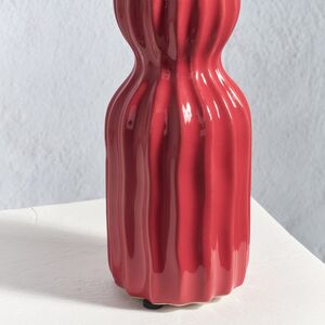 Керамическая ваза Сиракьюс 20 см красная Edelman (Эдельман) фото 3