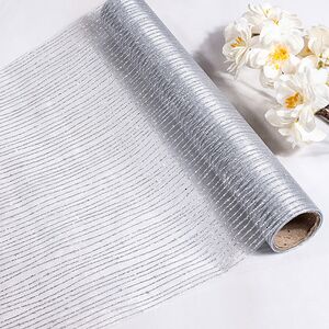 Ткань для декорирования Fili Preziose 270*28 см серебряная (Edelman, Нидерланды). Артикул: 1162656-1