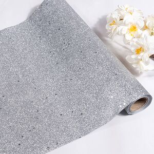 Ткань для декорирования Gocce Preziose 270*28 см серебряная (Edelman, Нидерланды). Артикул: 1162660-1