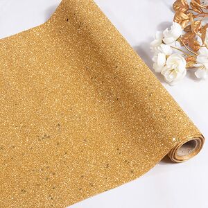 Ткань для декорирования Gocce Preziose 270*28 см золотая (Edelman, Нидерланды). Артикул: 1162660-2