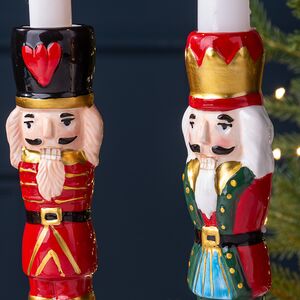 Набор декоративных подсвечников Щелкунчики 18 см, 2 шт Edelman (Эдельман) фото 2