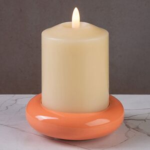 Подсвечник-блюдце Cuscino 11 см оранжевый (Edelman, Нидерланды). Артикул: 1164535-1