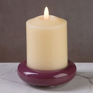 Подсвечник-блюдце Cuscino 11 см бордовый (Edelman, Нидерланды). Артикул: 1164535-3