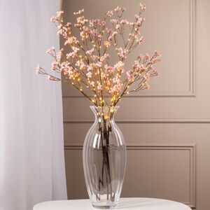 Набор светящихся веток Гипсофила Арбре 100 см розовые, 45 теплых белых LED ламп, 3 шт, IP44