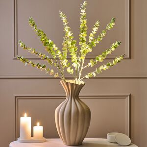 Светящаяся ветка Эвкалипт Майсана 90 см, 50 теплых белых LED ламп, таймер, на батарейках, IP44