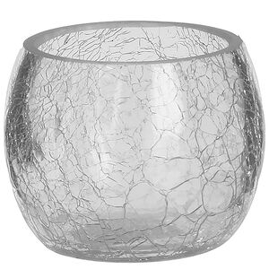 Подсвечник Lami прозрачный кракелюр, 7*8 см (Edelman, Нидерланды). Артикул: 123350