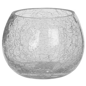 Подсвечник Lami прозрачный кракелюр, 7.5*10 см (Edelman, Нидерланды). Артикул: 123353