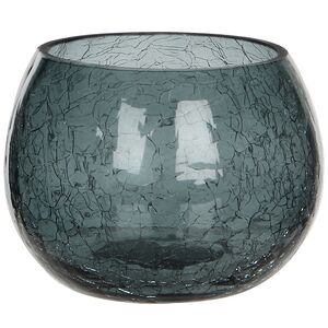 Подсвечник Lami серый кракелюр, 7.5*10 см (Edelman, Нидерланды). Артикул: 123355