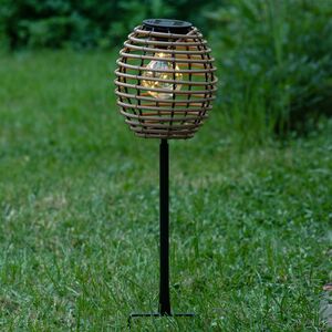 Садовый светильник на солнечной батарее Solar Barnsley 23 см бежевый Koopman фото 2