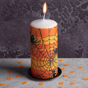 Декоративная свеча Хэллоуин - Паучья вечеринка 13 см