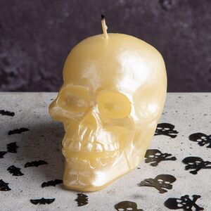 Декоративная свеча-хамелеон Череп 8 см Омский Свечной фото 7