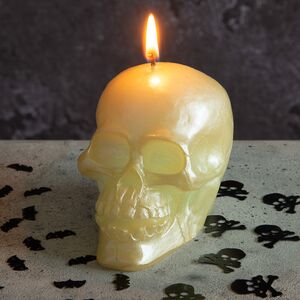 Декоративная свеча-хамелеон Череп 8 см Омский Свечной фото 6