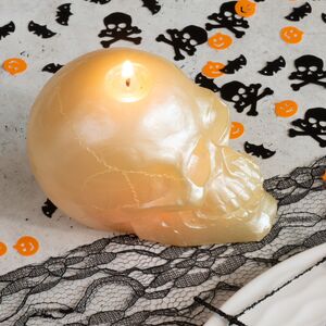 Декоративная свеча-хамелеон Череп 8 см Омский Свечной фото 5