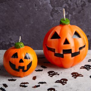 Декоративная свеча Джек-фонарь 9 см Омский Свечной фото 5