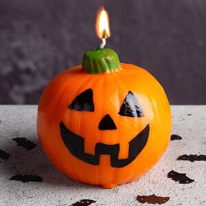 Декоративная свеча Джек-фонарь 6 см Омский Свечной фото 1