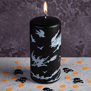 Декоративная свеча Хэллоуин - Ночной полет 13 см Омский Свечной фото 1