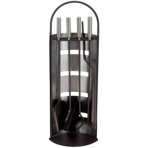 Каминный набор Кеннет 65 см, 4 предмета, закаленная сталь (Koopman, Нидерланды). Артикул: 170303110