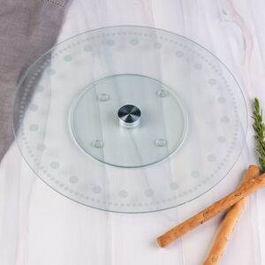 Крутящееся блюдо для сервировки Ламингтон 30 см, стекло Koopman фото 2