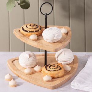 Этажерка для закусок Маддалена 24 см, двухъярусная