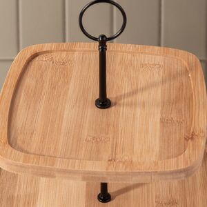 Этажерка для закусок Биргит 24 см, двухъярусная Koopman фото 2