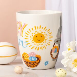 Фарфоровая чашка Кролик и Пасхальное лукошко 340 мл Koopman (Купман) фото 4