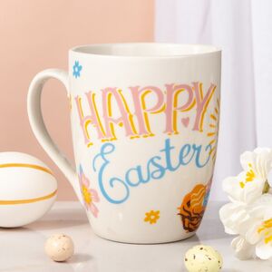 Фарфоровая чашка Кролик и Пасхальное лукошко 340 мл Koopman (Купман) фото 3