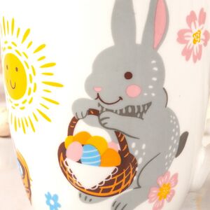 Фарфоровая чашка Кролик и Пасхальное лукошко 340 мл Koopman (Купман) фото 2