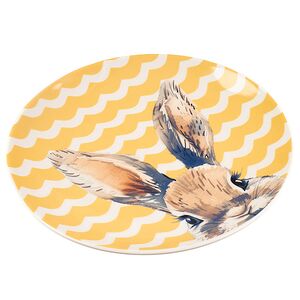 Пасхальное блюдо Цветочный Зайка 19 см желтое Koopman фото 2