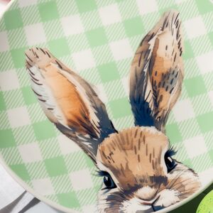 Пасхальное блюдо Пасхальный Зайка 19 см зеленое Koopman (Купман) фото 2