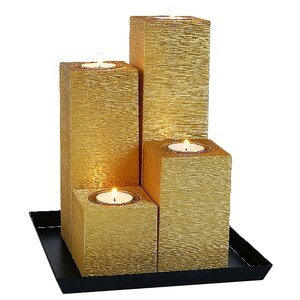 Композиция из свечей Равенна Антик золотая 27.5 см, уцененная Омский Свечной фото 3