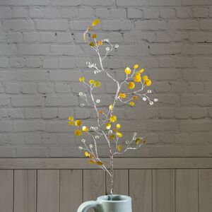 Декоративная веточка Свежесть Зимы 66 см золотая (Katherine’s Collection, США). Артикул: 185545-1