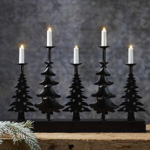 Новогодний светильник Ночной Лес 32*24 см, на батарейках (Star Trading, Швеция). Артикул: 188-75