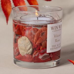 Ароматическая свеча в стакане Win Collection - Бархатная Роза 9 см Kaemingk фото 3