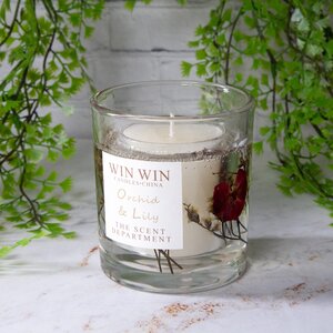 Ароматическая свеча в стакане Win Collection - Орхидея и Лилия 9 см