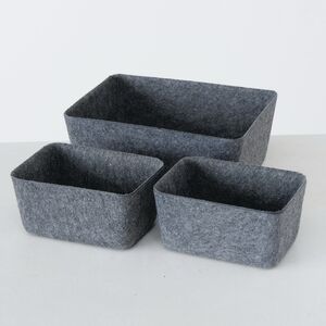 Набор корзин для хранения Нарвин, 15-22 см, 3 шт (Boltze, Германия). Артикул: 2005326