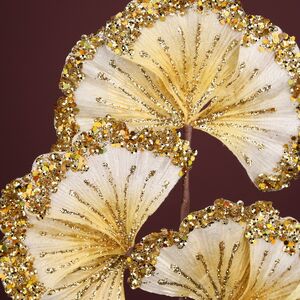 Декоративная ветка Гавриэль 28 см кремовая Winter Deco фото 2