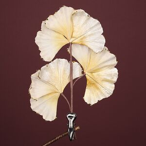 Декоративная ветка Гавриэль 28 см кремовая Winter Deco фото 5