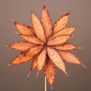 Искусственный цветок Штирия 25 см терракотовый, клипса Winter Deco фото 6