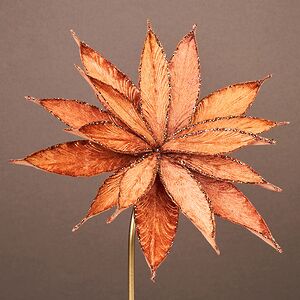 Искусственный цветок Штирия 25 см терракотовый, клипса Winter Deco фото 1