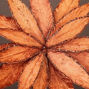 Искусственный цветок Штирия 25 см терракотовый, клипса Winter Deco фото 2